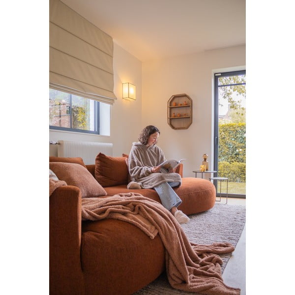 Smeđa deka od mikropliša 150x200 cm Cocoon – Tiseco Home Studio-image-1