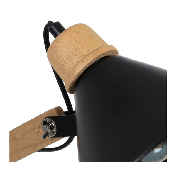 Crna/u prirodnoj boji stolna lampa s metalnim sjenilom (visina 55 cm) – Ixia-image-3