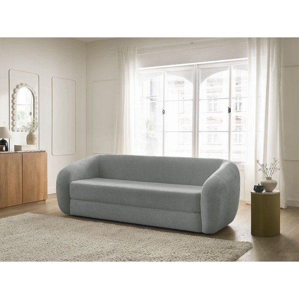 Tamno siva sklopiva sofa od šenila 228 cm Neyo – Bobochic Paris-image-1