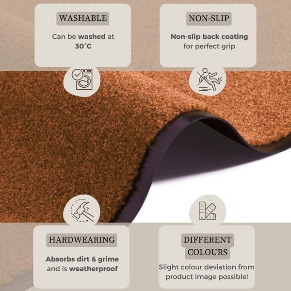 Hanse Home Wash &amp; Clean narančasta prostirka, 39 x 58 cm-image-2