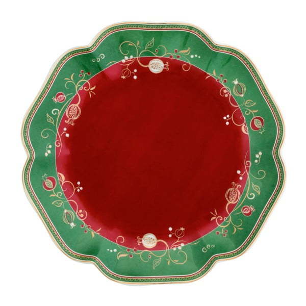 Tanjur za posluživanje s božićnim motivom Brandani Tempo di Festa, ⌀ 31 cm