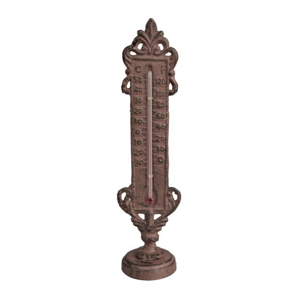 Termometar od lijevanog željeza na stalku Esschert Design, visina 22,4 cm