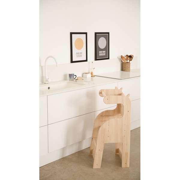 Dječja stolica / toranj od masivne borovine Little Nice Things Giraffe-image-1