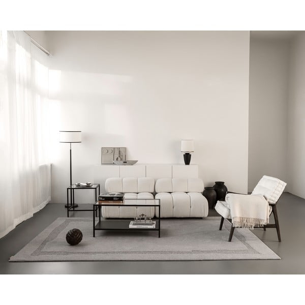 Sivi vunen tepih 200x300 cm Morphic Rocca – Agnella-image-4