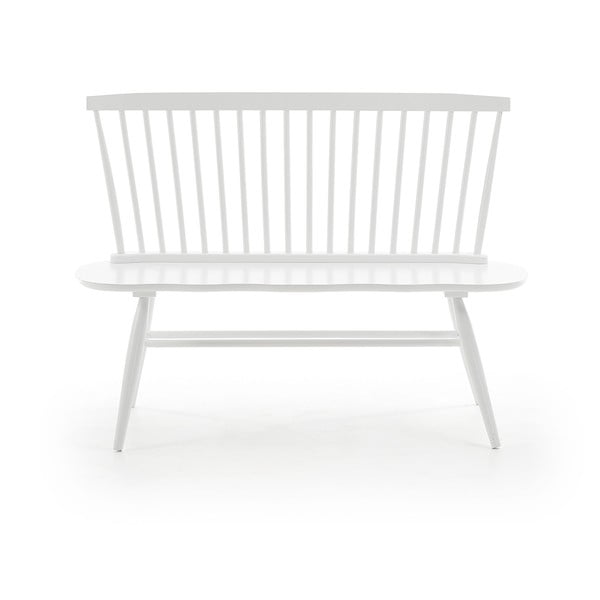 Bijela klupa Kave Home Slover, 120 x 53 cm-image-2