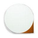 Metalni zidni/s ogledalom kupaonski ormarić boje terakote 55x55 cm Sonnet – Spinder Design