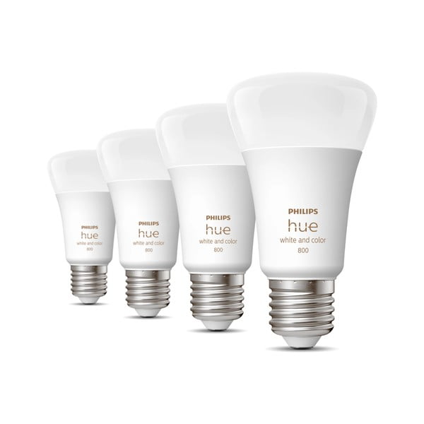 LED pametne žarulje u setu 4 kom E27, 9 W White and color ambiance – Philips Hue