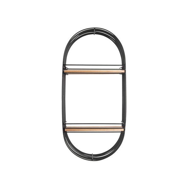 Crna zidna polica Leitmotiv Oval-image-2