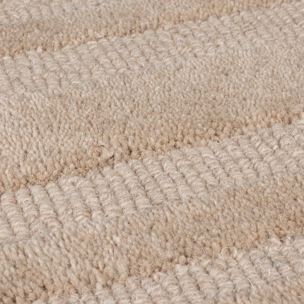 Bež ručno rađen vunen tepih 160x230 cm Zen Rectangles – Flair Rugs-image-2