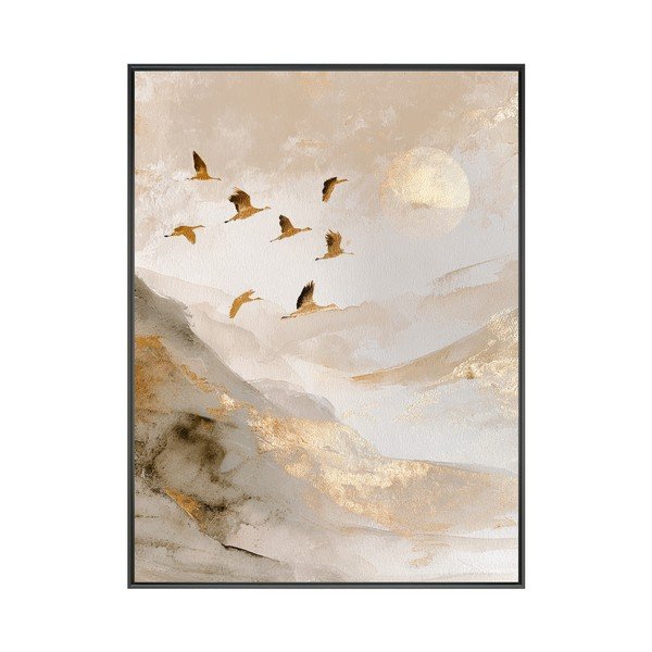 Tiskana slika s okvirom 60x80 cm Golden Peaks II – Styler