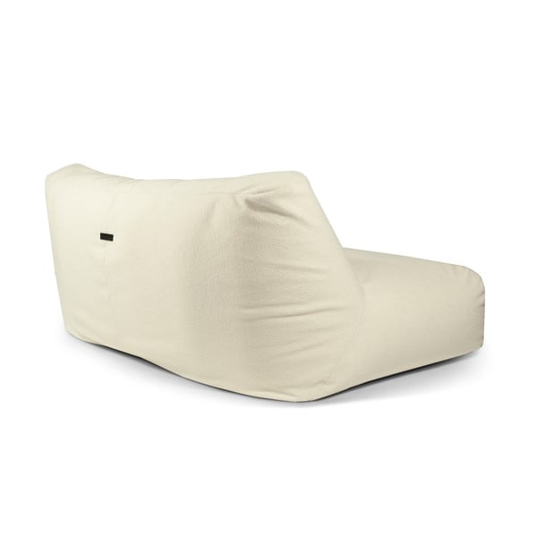 Krem vreća za sjedenje od bouclé tkanine Sofa Tube 190 – SLOWDOWN-image-3