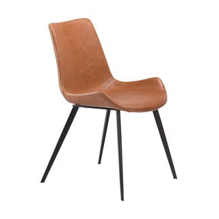 Smeđa stolica od imitacije kože DAN-FORM Denmark Hype