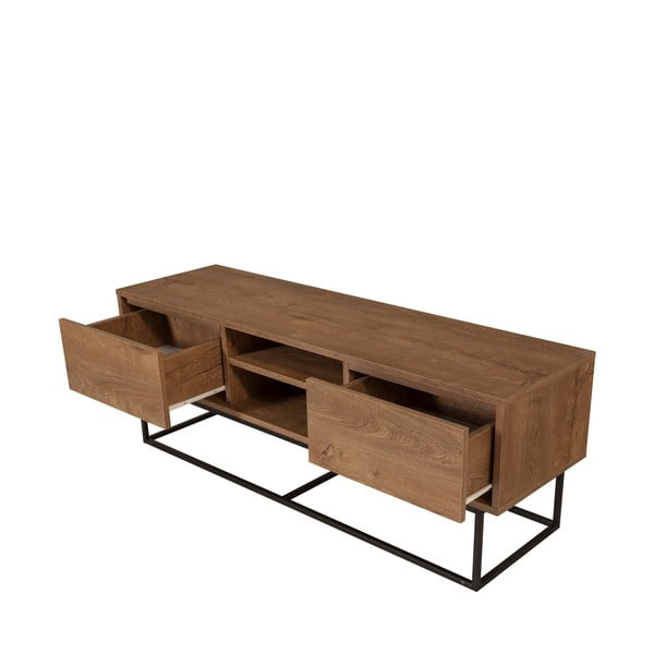 TV komoda u dekoru oraha u prirodnoj boji 140x50 cm Rodez – Kalune Design-image-2