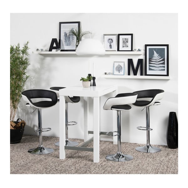 Set od 2 crne i bijele Acton Grace barske stolice-image-3