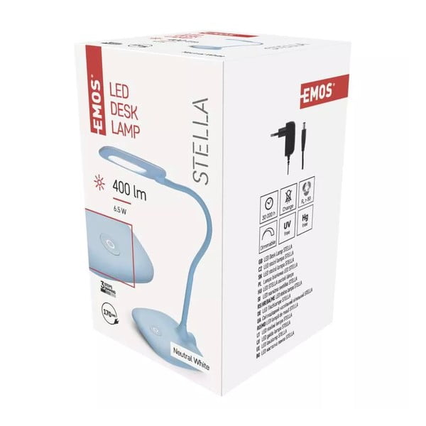 Svijetlo plava LED stolna lampa s mogućnosti zatamnjivanja (visina 55 cm) Stella – EMOS-image-1