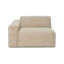 Bež baršunasti završni element Scandic Sting, 124 cm, lijevi kut