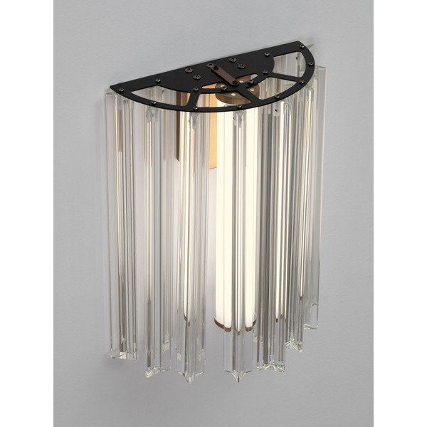 Mjedena staklena LED zidna lampa Nol – Nova Luce-image-2
