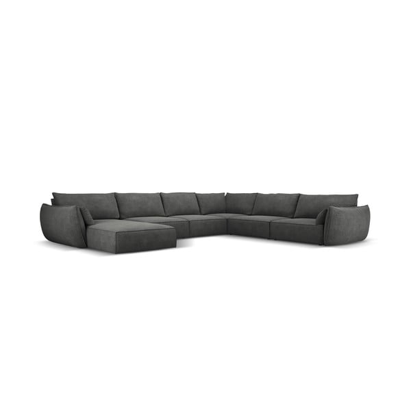 Siva kutna garnitura (desni kut) Vanda - Mazzini Sofas-image-2