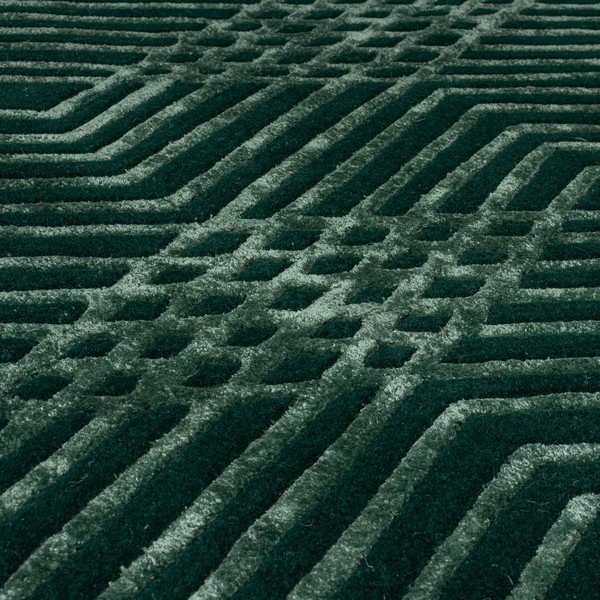 Zeleni vuneni tepih Flair Rugs Diamonds, 160 x 230 cm-image-2