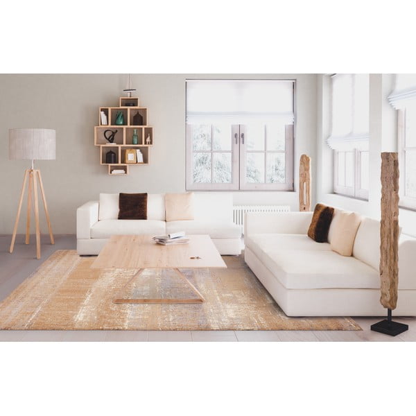 Smeđi vuneni tepih 133x180 cm Layers – Agnella-image-1