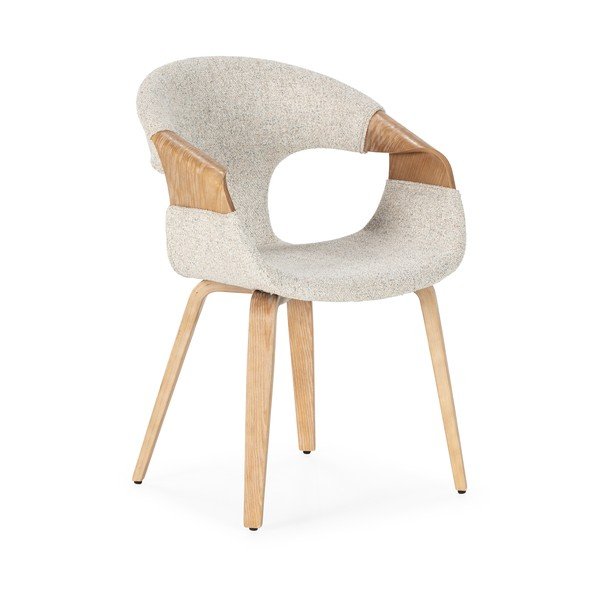 Bež podstavljene blagovaonske stolice u setu s naslonima za ruke 2 kom Elif – MOME