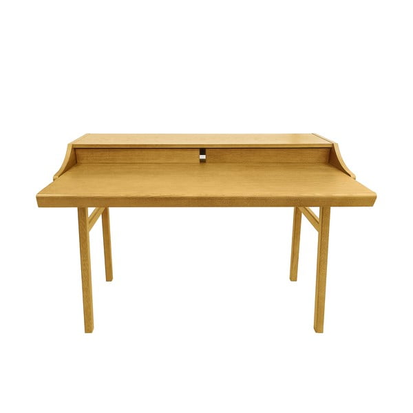 Uredski radni stol u dekoru hrasta 44x115 cm Carteret – Woodman-image-3