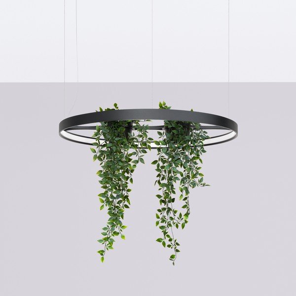 Crna LED viseća svjetiljka aluminijska ø 78 cm RIO – Thoro-image-4