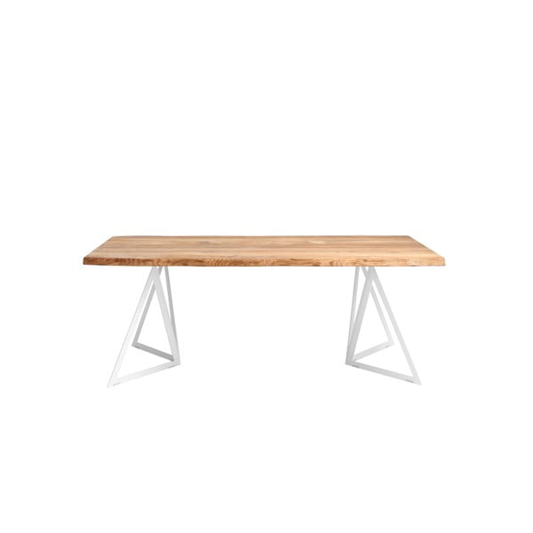 Blagovaonski stol s hrastovom pločom Custom Form Sherwood, 200 x 100 cm