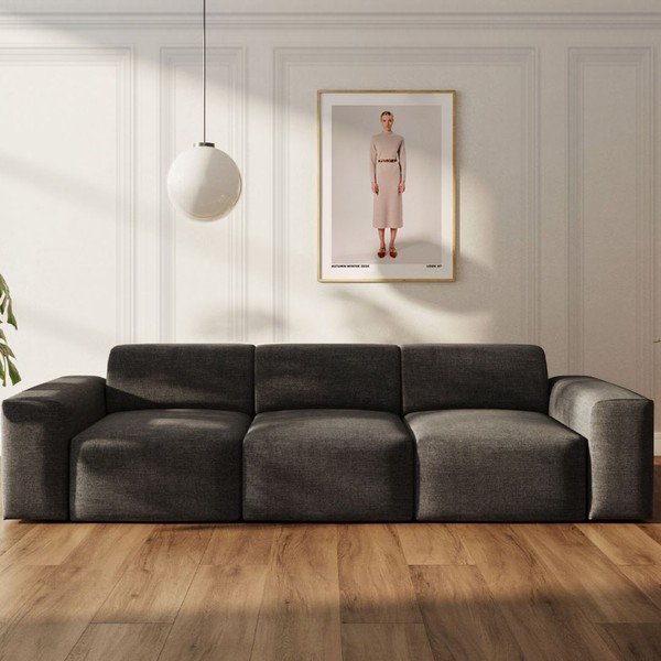 Antracitno siva sofa 285 cm Villet – Rodier-image-1
