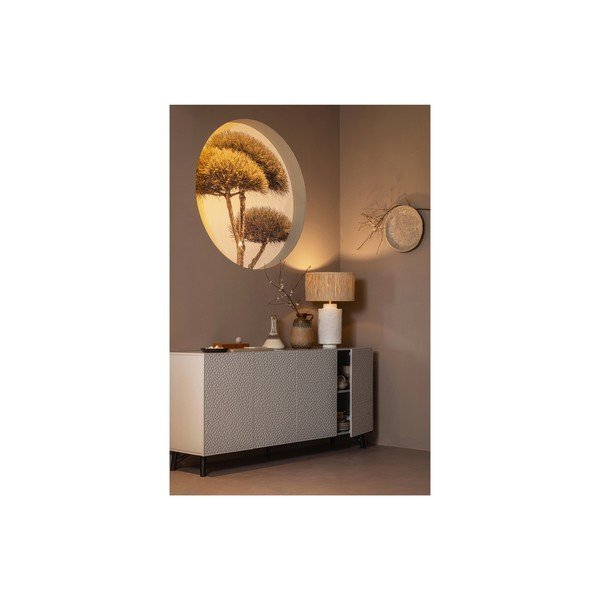 Krem/u prirodnoj boji stolna lampa (visina 63 cm) Pointed – BePureHome-image-1