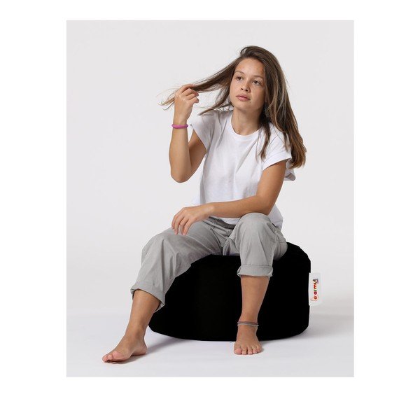 Crni vrtni tabure Round – Floriane Garden-image-2