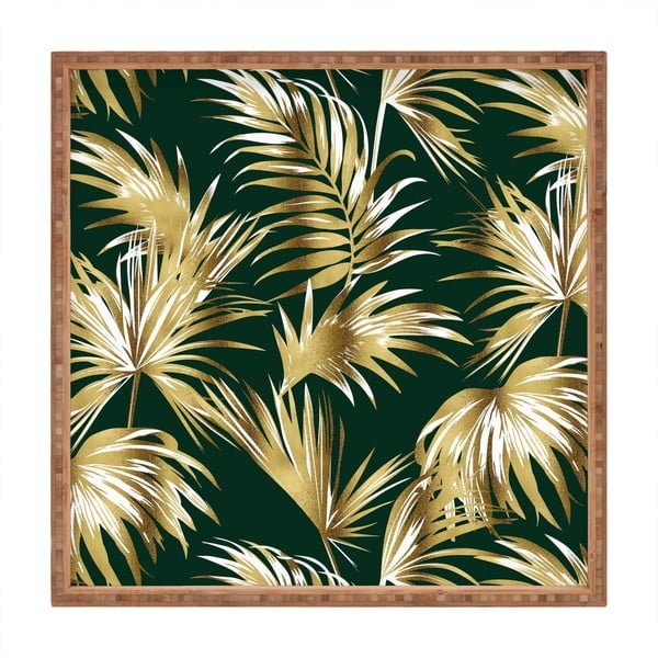 Drveni ukrasni pladanj Palms, 40 x 40 cm