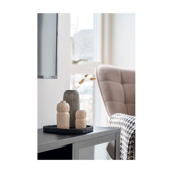 Crno-bijela kamena vaza (visina 20 cm) – House Nordic-image-1