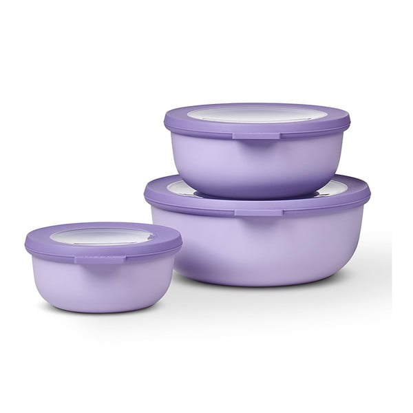 Posude za ručak u setu 3 kom Vivid lilac – Mepal