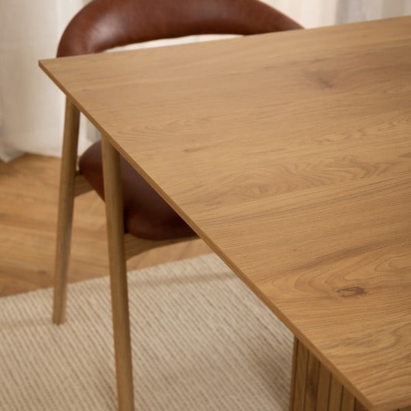 Blagovaonski stol s pločom stola u dekoru hrasta 100x210 cm Colima – Actona-image-2