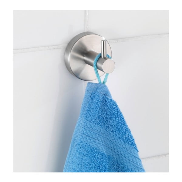 Zidna kuka od nehrđajućeg čelika u mat srebrnoj boji Bosio – Wenko-image-2