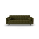 Zelena sklopiva/s prostorom za odlaganje sofa od bouclé tkanine 222 cm Bali – Cosmopolitan Design