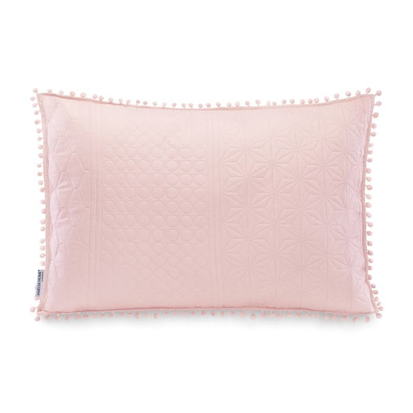 Puderasto ružičasti ukrasni jastuk AmeliaHome Meadore, 50 x 70 cm