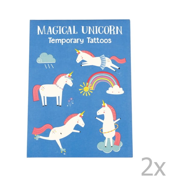 Set od 2 privremene tetovaže Rex London Magical Unicorn