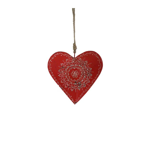 Viseći ukrasi u obliku srca Antic Line Red Warm