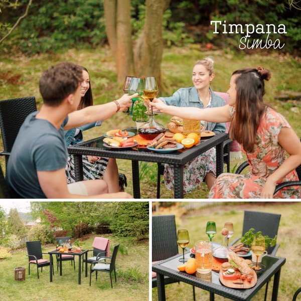 Garnitura vrtnog namještaja od umjetnog ratana Timpan Simb-image-1