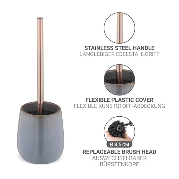 Siva keramička WC četka Sirmione – Wenko-image-2