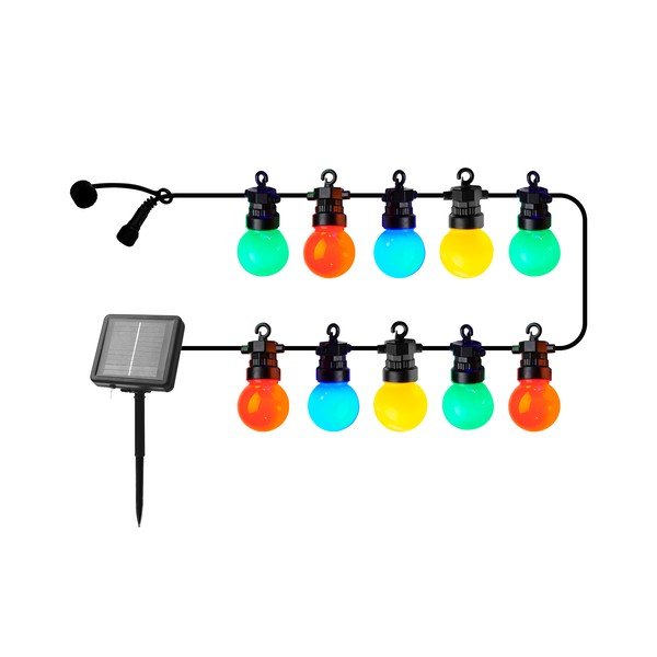 Svjetleći lanac broj žarulja 10 kom sa solarnim punjenjem dužina 300 cm Lucas Multi – Sirius
