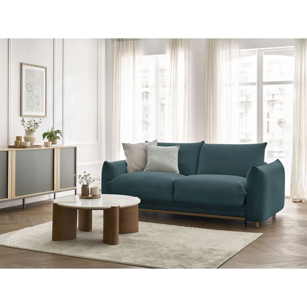 Plava sklopiva sofa 234 cm Ernest – Bobochic Paris-image-1
