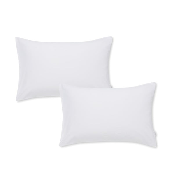 Set od 2 bijele jastučnice od pamučnog satena Bianca Standard, 50 x 75 cm