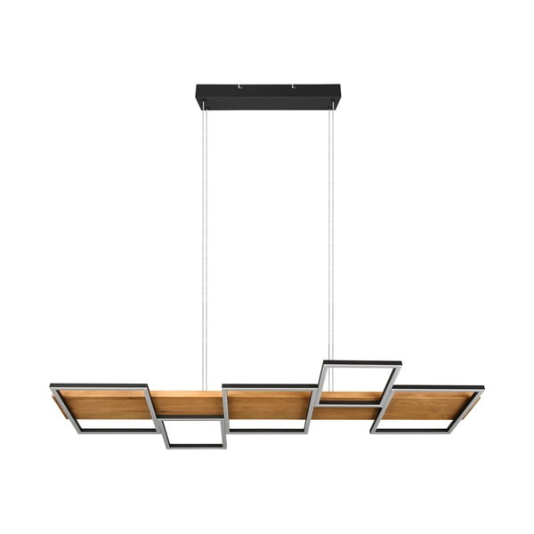 Crna/u prirodnoj boji LED viseća svjetiljka s mogućnosti zatamnjivanja Harper – Trio