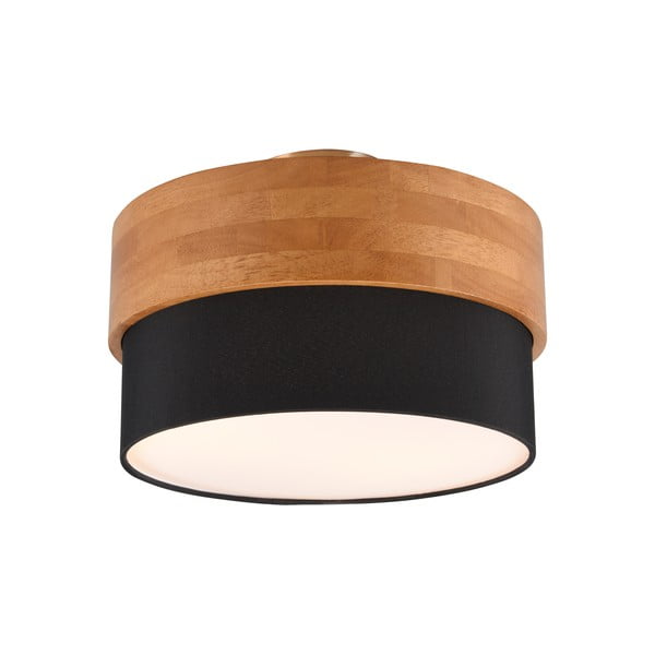 Crna/u prirodnoj boji stropna svjetiljka s tekstilnim sjenilom Seasons – Trio-image-1