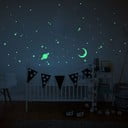 Svjetleće zidne samoljepljive naljepnice Ambiance Moon and Planets