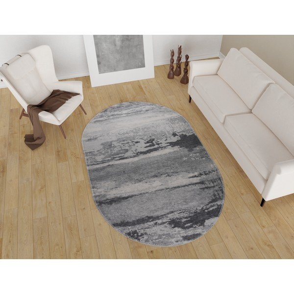 Sivi perivi tepih 60x100 cm – Vitaus-image-1