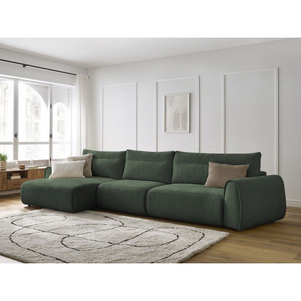 Tamno zelena kutna garnitura Aden – Bobochic Paris-image-1